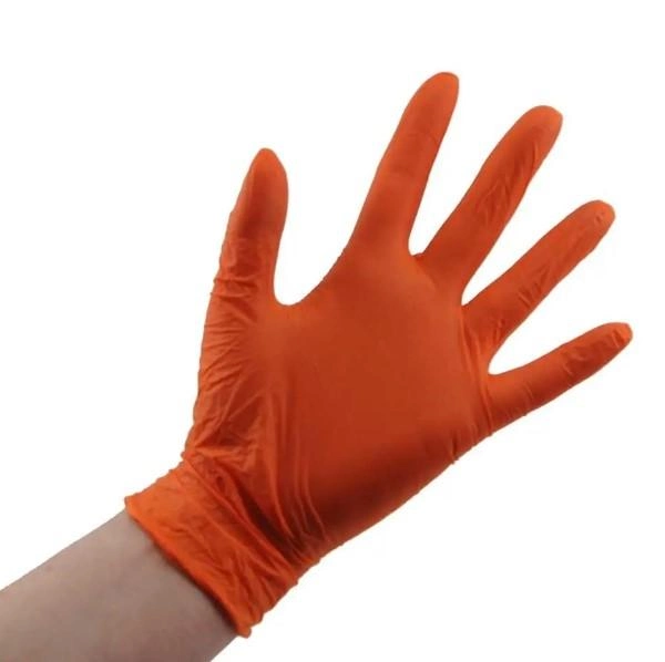 Перчатки нитриловые XS оранжевые Ampri STYLE ORANGE неопудренные 100 шт - изображение 2