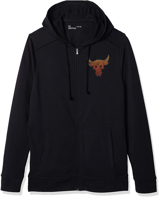 Бомбер чоловічий Under Armour Project Rock Hoodie L Чорний 1361749-001 ...
