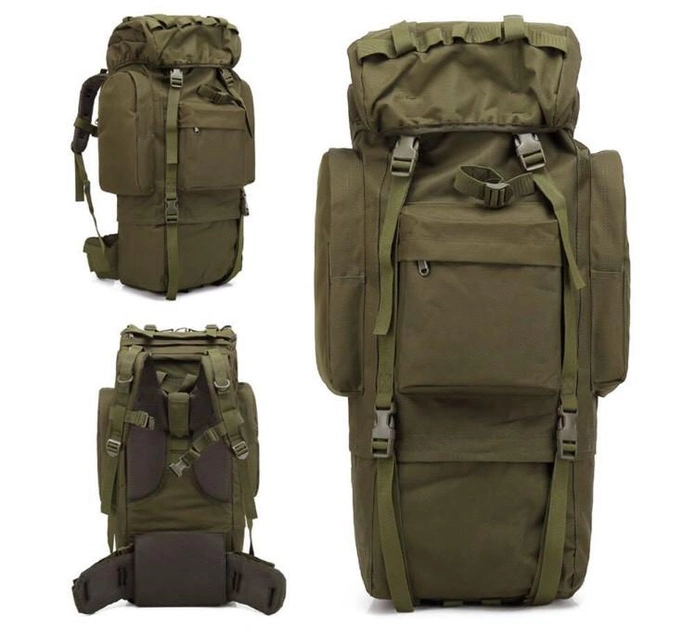 Тактический туристический рюкзак ForTactic на 65-70 литров Хаки - изображение 1
