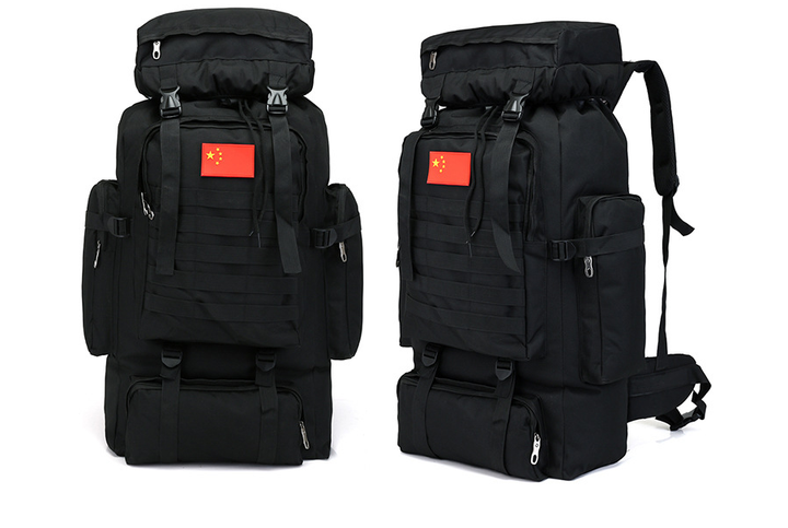 Тактичний туристичний міський рюкзак з системою M. O. L. L. E на 70л TacticBag XS-1725-1 Чорний - зображення 2