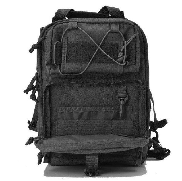 Сумка-рюкзак тактична військова A92(чорний) - зображення 2