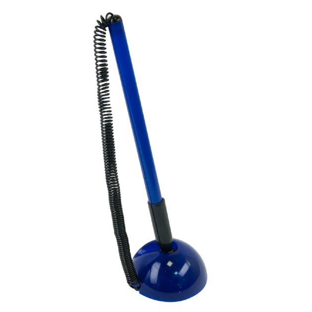 Ручка кулькова на підставці Buromax BLUE DeskPen синя (BM.8141-01) - Фото 1 Ручка кулькова на підставці Buromax BLUE DeskPen синя (BM.8141-01) - зображення 1