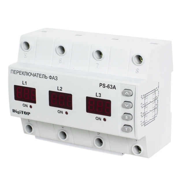 Переключатель фаз PS-63A DigiTOP – фото, отзывы, характеристики в ...