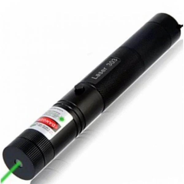 Лазерная указка на аккумуляторе Laser Pointer YL-303 Green до 10 км луч - изображение 2