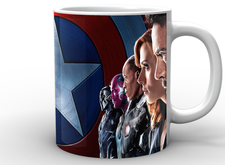Кружка GeekLand белая Captain America Капитан Америка команда CA.02.058 - Фото 1 Кружка GeekLand белая Captain America Капитан Америка команда CA.02.058 - изображение 1