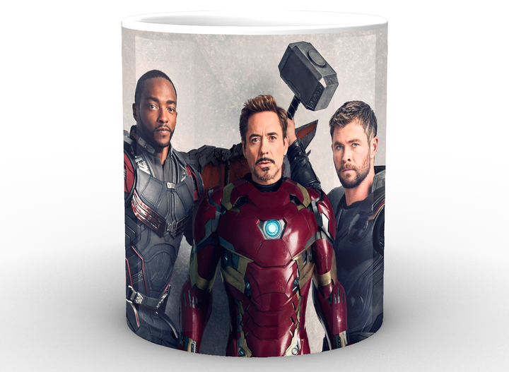 Кружка GeekLand біла Avengers Месники сем, тор та тоні старк AG.02.020 - Фото 2 Кружка GeekLand біла Avengers Месники сем, тор та тоні старк AG.02.020 - зображення 2