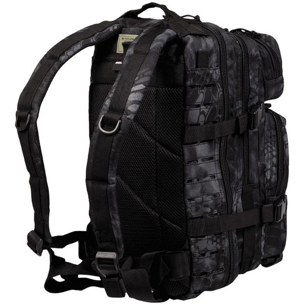 Рюкзак тактичний Mil-Tec US Assault Pack SM Laser Cut 20 л Night - зображення 2