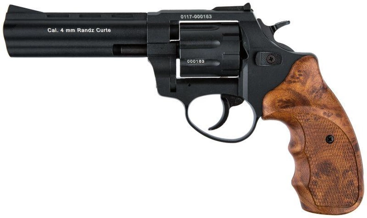Револьвер під патрон Флобера 4 мм. Stalker 4,5" Wood (сталевий барабан) - зображення 1