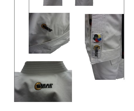 Кимоно для каратэ "GOLD KATA GI" 14 OZ с лицензией WKF SMAI белое размер 000 (110) - Фото 8 Кимоно для каратэ "GOLD KATA GI" 14 OZ с лицензией WKF SMAI белое размер 000 (110) - изображение 8