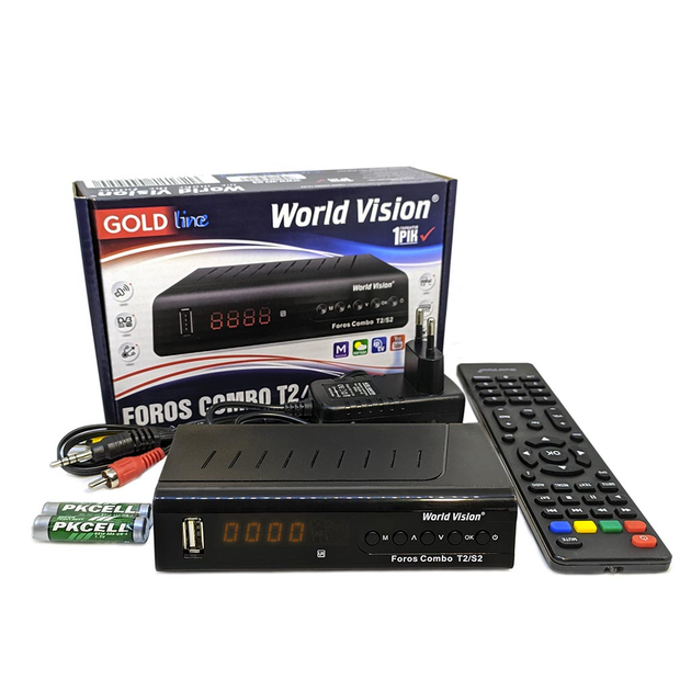 ТВ-ресивер World Vision Foros Combo T2 / S2 – фото, відгуки ...