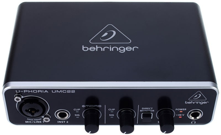 Аудиоинтерфейс / звуковая карта Behringer U-Phoria UMC22 – фото, отзывы ...