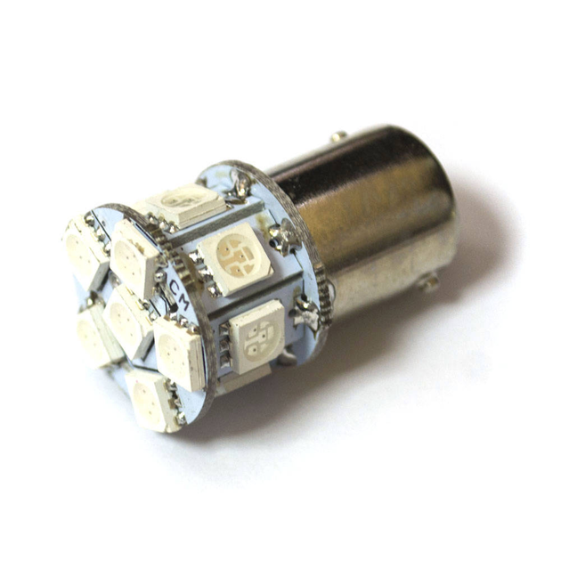 Светодиодная лампа LED Galaxy S25 (P21W 1156 BA15S) 5050 13SMD (Желтый ...