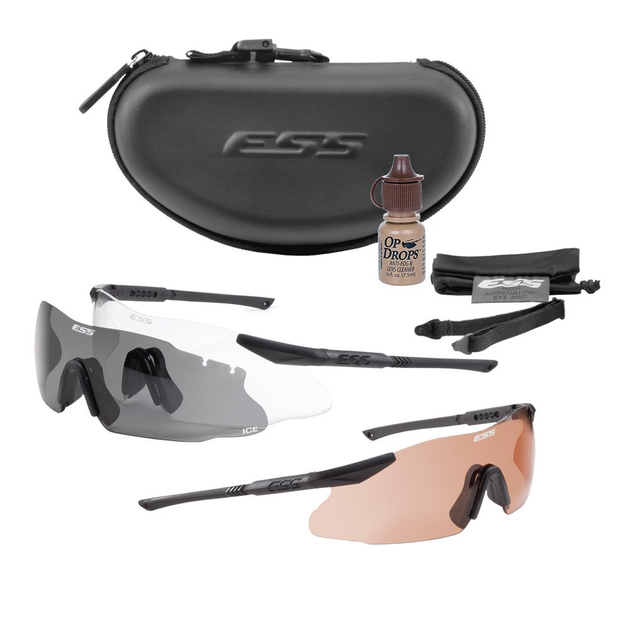 Тактические очки ESS ICE Tactical 2X+ Kit - 740-0007 комплект - зображення 1