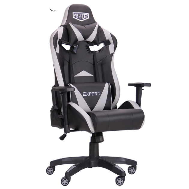 Геймерское кресло AMF VR Racer Expert Wizard черный/серый (механизм ...