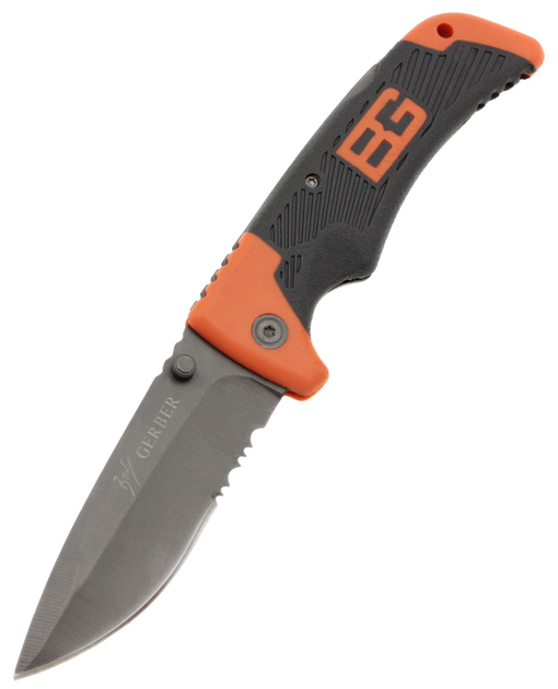 Нож складной BG V-4 c cеррейтором (t1305) - изображение 1