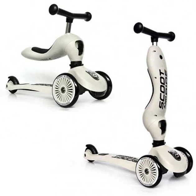 Самокат-беговел 2 в 1 Scoot&Ride Highwaykick 1 Ash | Быстрая