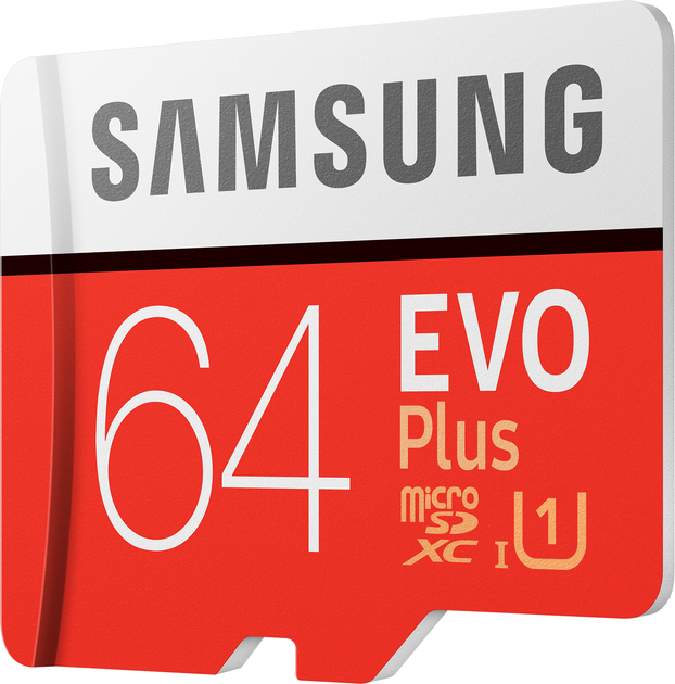 Карта памяти Samsung EVO Plus microSDXC 64GB UHS-I Class 10 + SD адаптер (MB-MC64HA/RU) - изображение 2