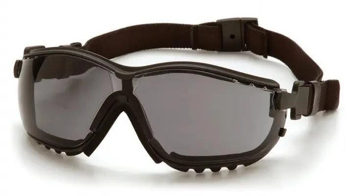 Баллистические очки тактические с уплотнителем Pyramex V2G Anti-Fog, серые (2В2Г-20) - изображение 1