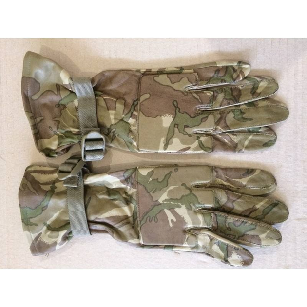 Військові тактичні рукавиці шкіряні камуфляж 8 Великобританія - зображення 1