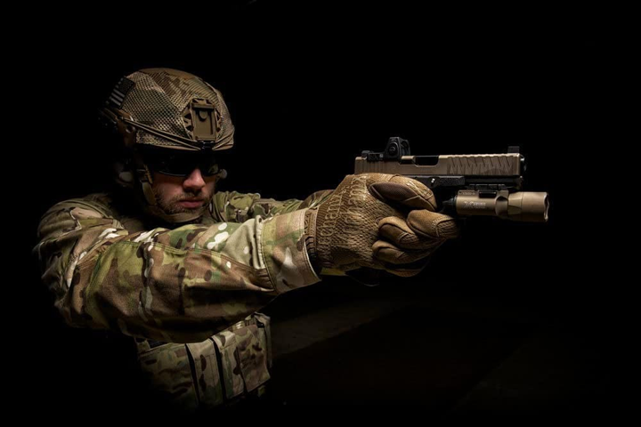 Військові тактичні рукавички сенсорні (L – розмір, Койот Браун – колір) - зображення 2