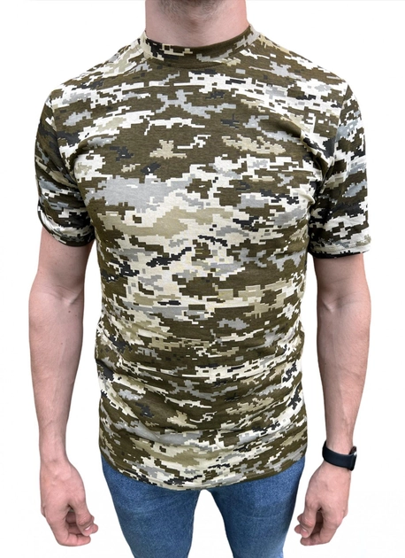 Футболка Піксель ЗСУ, літня військова футболка чоловіча, тактична футболка військовослужбовців все. Розмір 2XL (54) - зображення 1