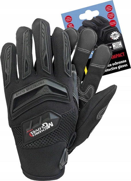 Тактические перчатки защитные Mechanics Gloves черные размер XL - изображение 1