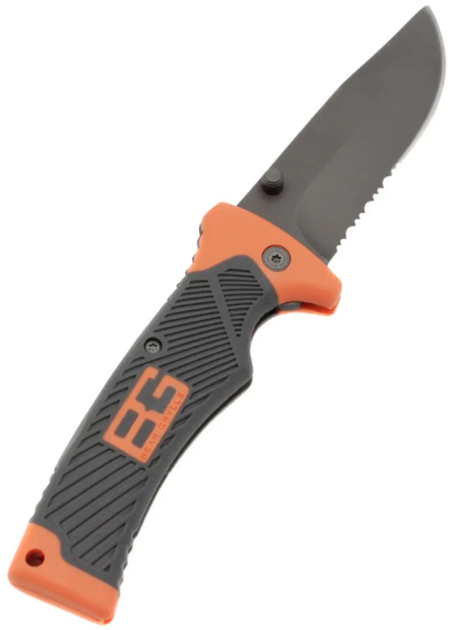 Ніж туристичний складаний Gerber Bear Grylls BG EE-7 із серейтором 22 см у чохлі - зображення 2