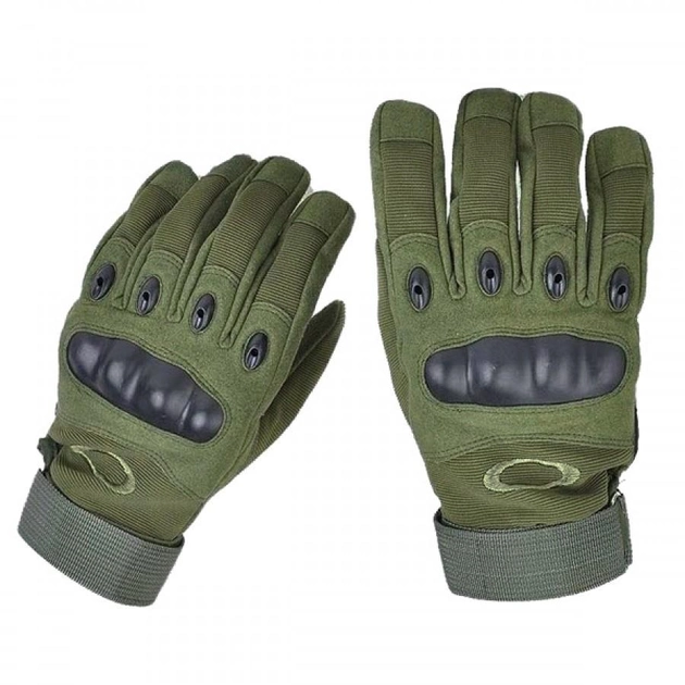 Перчатки тактические с закрытыми пальцами M Зеленые - изображение 2