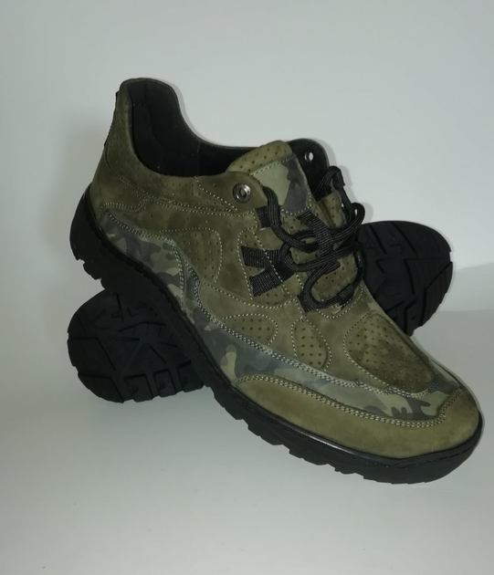 Тактичні камуфляжні кросівки під форму для ЗСУ олива 45 30 см (11110784) - зображення 1