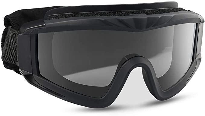 Тактичні балістичні окуляри Xaegistac Airsoft Goggle's Black 3 змінні лінзи - изображение 2
