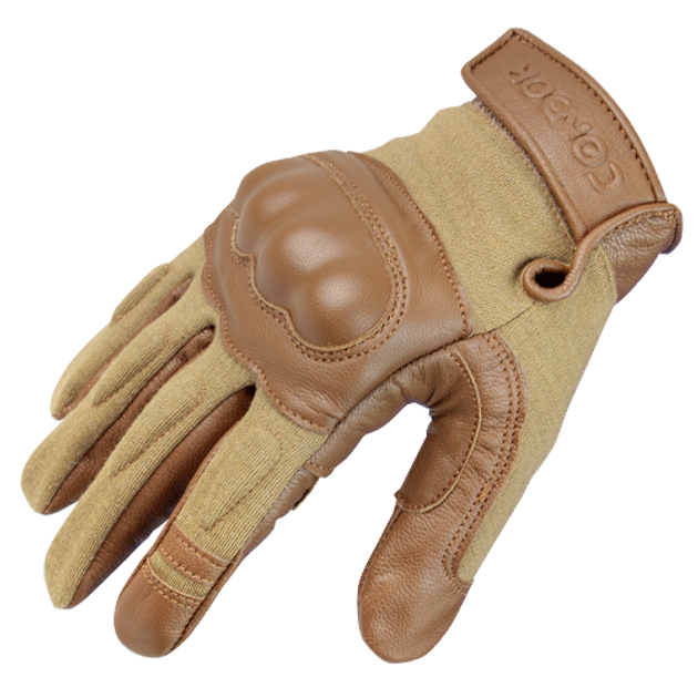 Тактические огнеупорные перчатки Номекс Condor NOMEX - TACTICAL GLOVE 221 XX-Large, Тан (Tan) - изображение 1