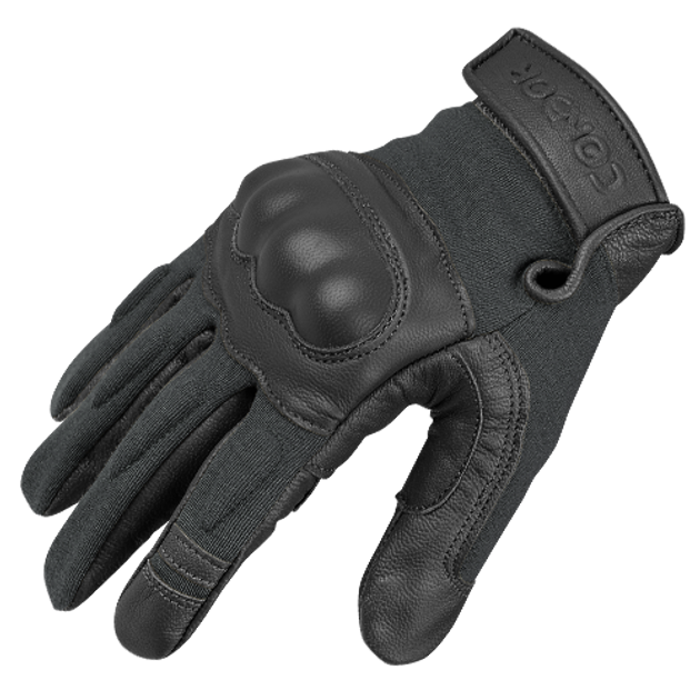 Тактические огнеупорные перчатки Номекс Condor NOMEX - TACTICAL GLOVE 221 Large, Чорний - изображение 1