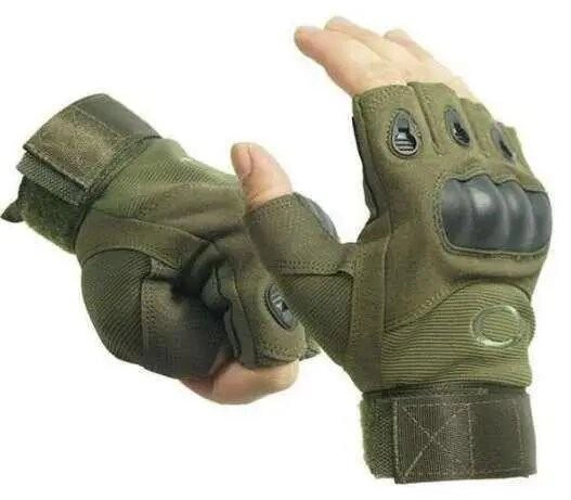 Тактические Перчатки Oakley Tactical Gloves PRO Green беспалые олива размер XL - изображение 2