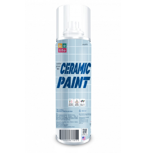 Краска для ванны и керамики BeLife Paint for Ceramic белая, 400 мл ...