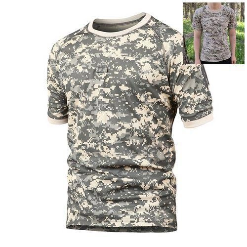 Тактична футболка Flas-1; L/52р; 100% бавовна. Піксель / зелений. Армійська футболка Флес. Туреччина. - зображення 1