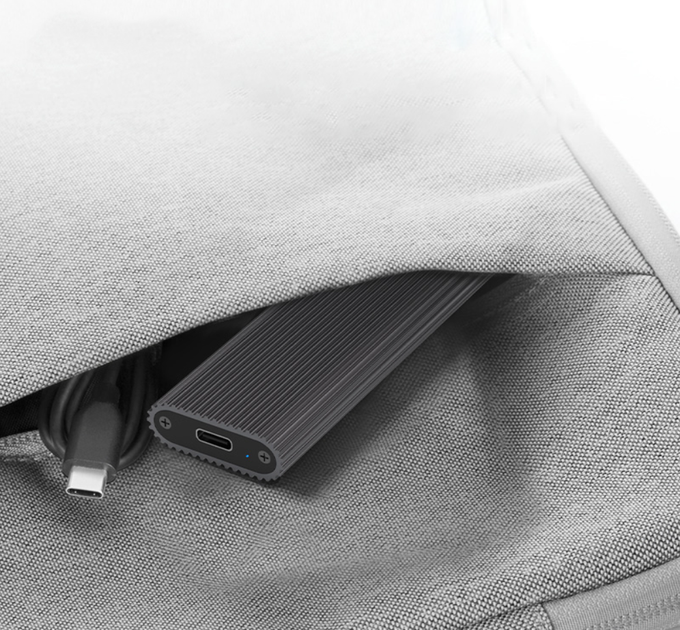 Зовнішня кишеня Blueendless 2803N для NVMe (PCIe) M2 SSD USB 3.1 Gen 2 Type-C - зображення 7