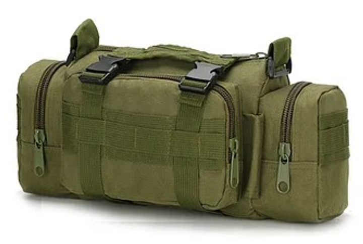 Тактична універсальна поясна, наплічна сумка TacticBag Олива (st2840) - зображення 1