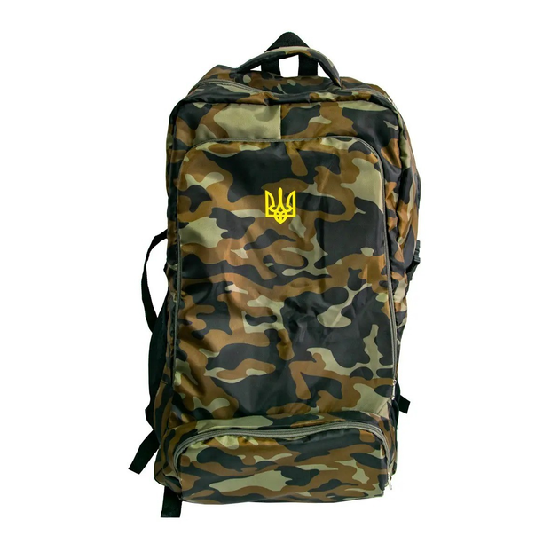 Тактичний рюкзак на 80L камуфляж Woodland "Герб України" рюкзак туристичний похідний, сумка баул (VS7005170) - изображение 1