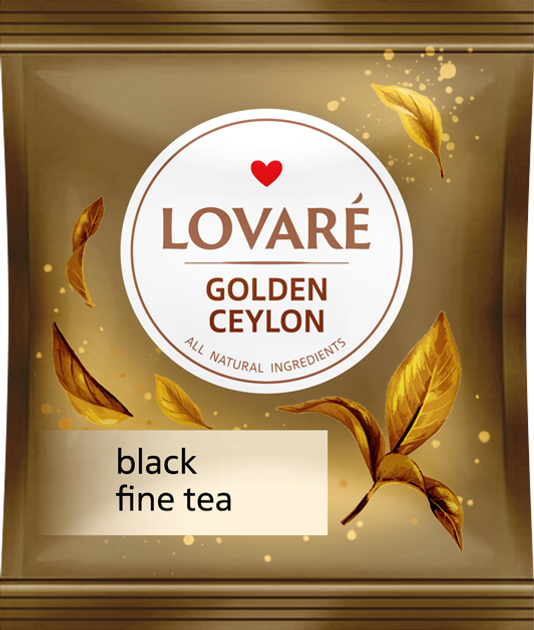 Чай черный цейлонский Lovare Golden Ceylon 50 пакетиков в ...
