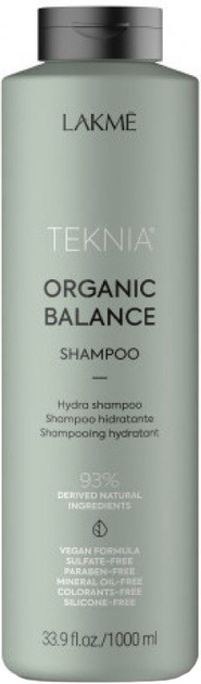 Акція на Зволожуючий шампунь Lakme для волосся щоденного використання Teknia Organic Balance Shampoo 1 л від Rozetka