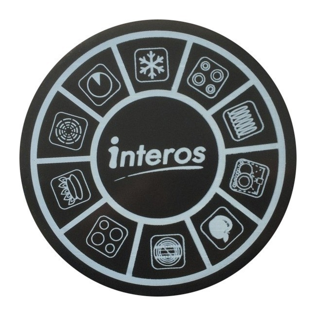 Кастрюля эмалированная Interos Розы 4525 с крышкой стекло 4 л 20 см ...