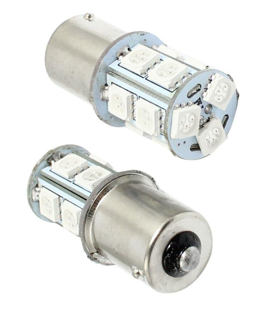 Светодиодная лампа с цоколем 1156 BA15s P21W 13 SMD 5050 12V Красная ...
