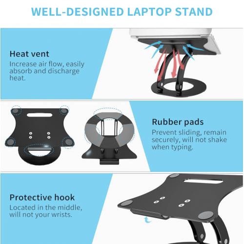 Подставка для ноутбука JZBRAIN Laptop Stand Black - изображение 3