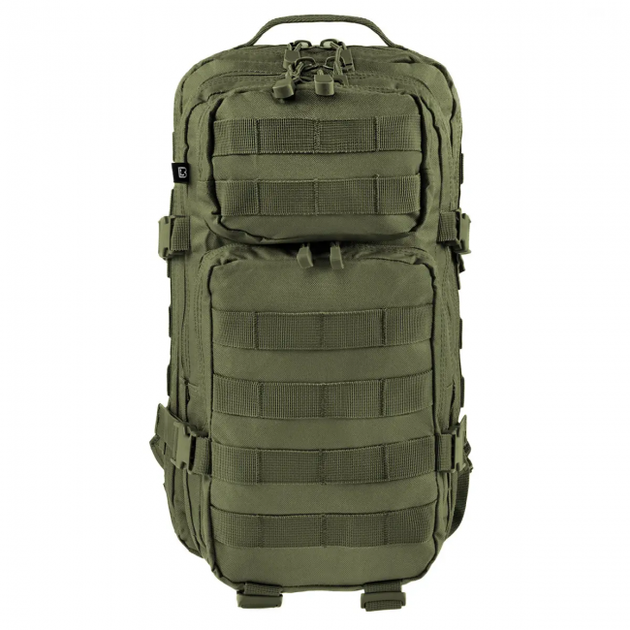 Военный тактический штурмовой рюкзак Brandit (Германия), 30л Олива милитари - изображение 1