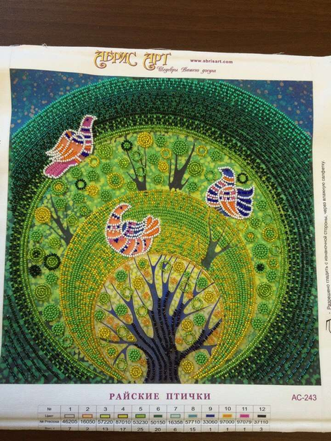 Схема для вышивки бисером ТМ Дана Райские птички арт 3367