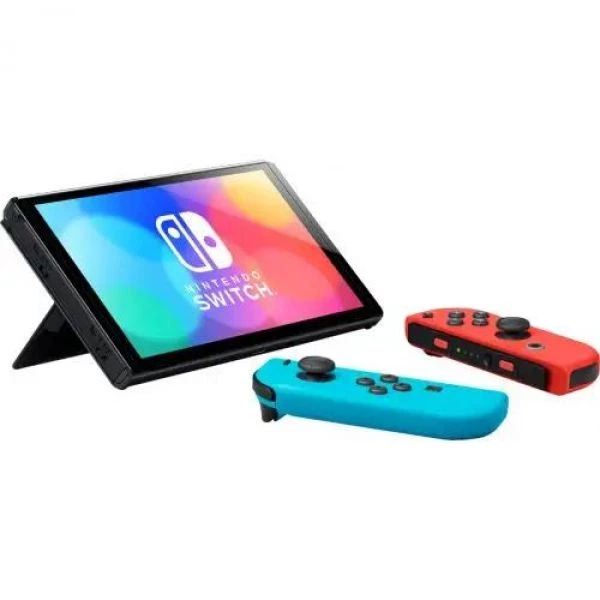 Игровая консоль Nintendo Switch (OLED model) Neon Blue-Red + Игра