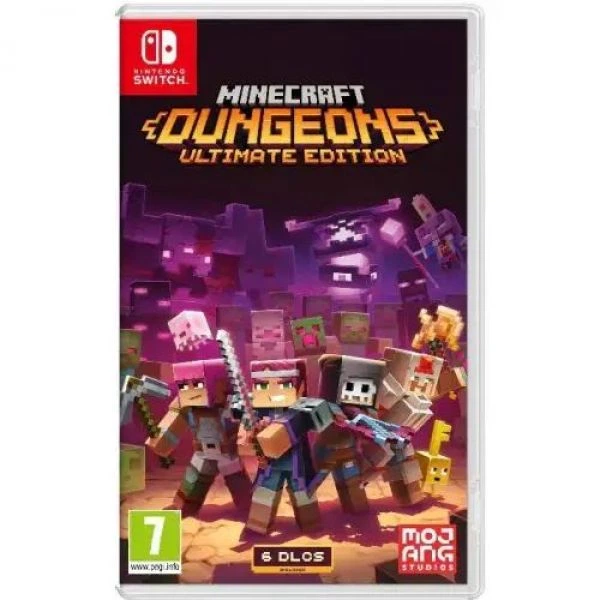 Nintendo Switch (OLED model) White + Гра Minecraft Dungeons