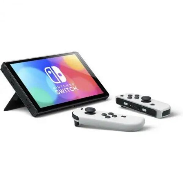 Игровая консоль Nintendo Switch (OLED model) White + Игра