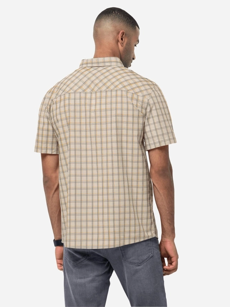 Рубашка Jack Wolfskin Hot Springs Shirt M 1402332-8802 M Бежевая в полоску (4064993131956) 