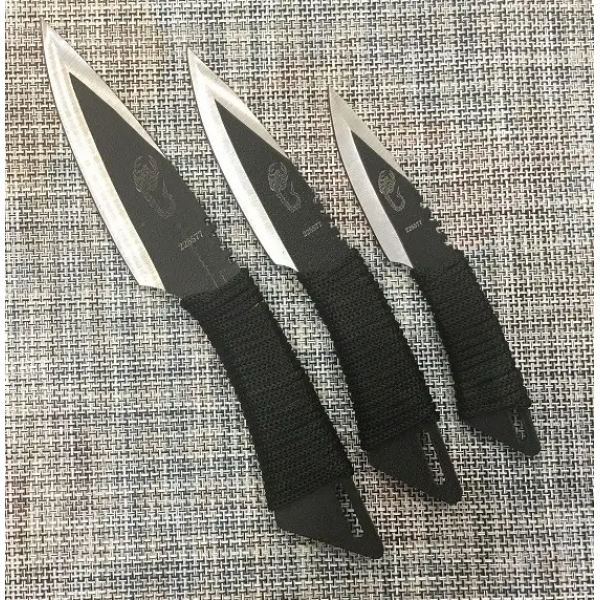 Ножі для метання XSteel Scorpion (Набір з 3 штук) з чохлом A34 - зображення 1